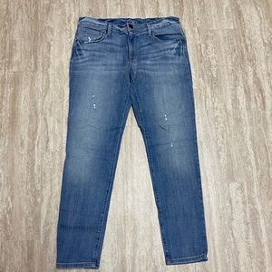 Ann taylor loft cropped jeans relaxed skinny 6p